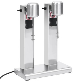 Misturador para batidos com copos duplos aço inoxidável 2 L