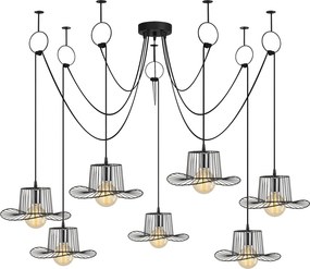 Chandelier Tel – Preto – Diâmetro 158 cm x Altura 122 cm