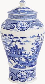 Jarra em porcelana Blue Italian Gothic Castle, Alt 36 cm