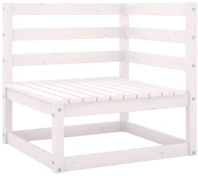 6 pcs conjunto lounge de jardim com almofadões pinho maciço