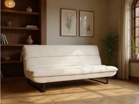 Sofá-cama Norsica 811, Bege, 91x200x105cm, 43.9 kg, Pernas: Metal