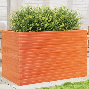 vidaXL Vaso/floreira de jardim 110x60x68,5 pinho maciço castanho mel