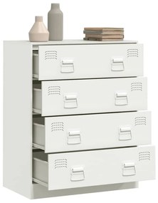 Aparador 67x39x83 cm aço branco