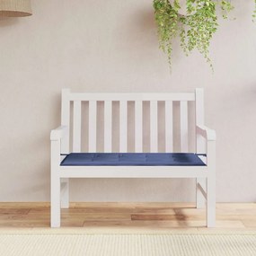 Almofadão p/ banco jardim 120x50x4cm tecido oxford azul-marinho