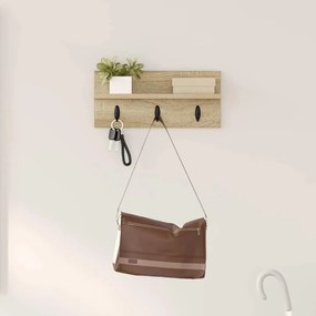 Cabideiro de Parede Carvalho sonoma 40 x 10.5 x 18 cm