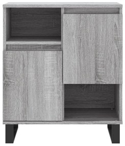 Aparadores 2 pcs derivados de madeira cinzento sonoma