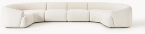 Sofá de canto comprido modular XL em bouclé Sofia
