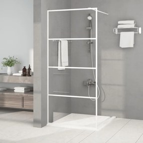 152141 vidaXL Divisória de chuveiro branco 90x195 cm vidro ESG transparente