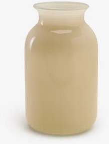 Vaso Em Vidro Nyvonel Beige Creme - Sklum