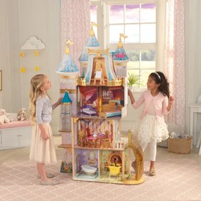Casa de Bonecas Infantil Madeira Castelo Princesas Disney