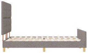 Cama vidaXL Taupe 140x190 cm Tecido