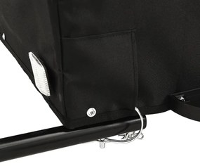 Reboque para bicicleta 45 kg ferro preto