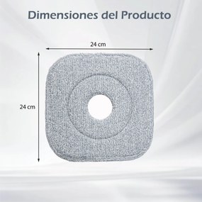 Conjunto de 6 peças de cabeças de esfregona de substituição Mopa de substituição para esfregona de microfibra Mopa de limpeza