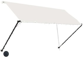 Toldo retrátil com LED 250x150 cm creme