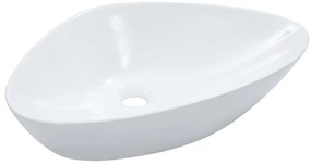 Lavatório 58,5x39x14 cm cerâmica branco