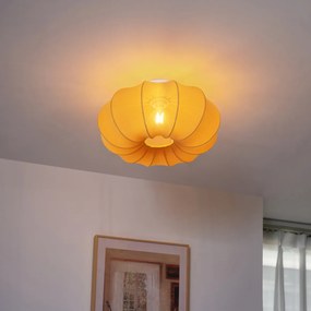 Candeeiro de Teto Japandi Dourado 37cm - Plu Asyesha