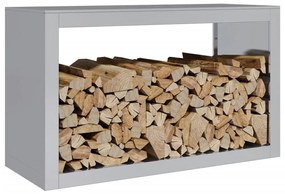 Suporte para lenha 100x40x60 cm aço galvanizado