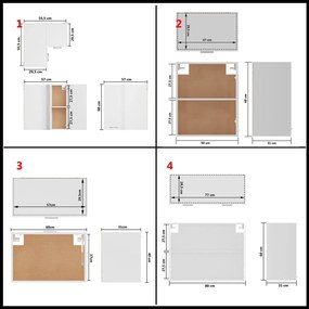 11 pcs conjunto armários de cozinha contraplacado branco