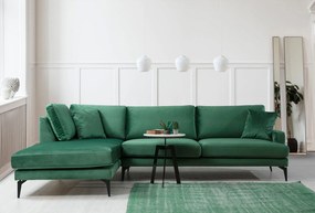 Sofá de Canto Papira – Verde – 283 x 180 cm