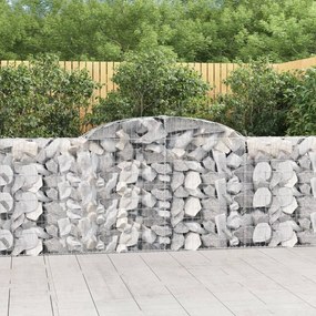 Cestos gabião arqueados 11 pcs 300x30x100/120 ferro galvanizado