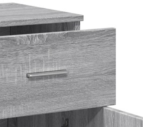 Aparadores 2 pcs 79x38x80 cm derivados madeira cinzento sonoma