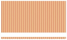 Toldo Retrátil Manual amarelo e laranja 600 × 300 cm