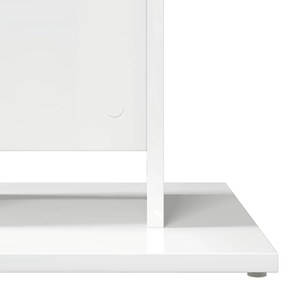 Mesa bistrô 60x60x75 cm contraplacado branco brilhante