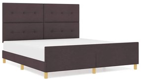 Estrutura da Cama vidaXL Castanho 180x200 cm Tecido