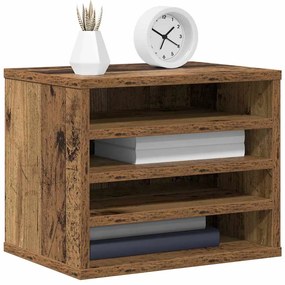 Organizador de Mesa Madeira Velha 36x26x29.5 cm Madeira de Engenharia