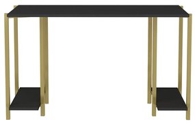 Secretária Academy – Dourado e Antracite – 125,2 cm x 60 cm x 73,8 cm