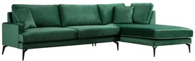 Sofá de Canto Papira – Verde – 283 x 180 cm