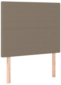 Estrutura cama sem colchão 90x200 cm tecido cinza-acastanhado