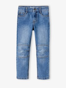 Jeans direitos Morfológicos e indestrutíveis, "waterless", para menino, medida das ancas Estreita azul escuro desbotado