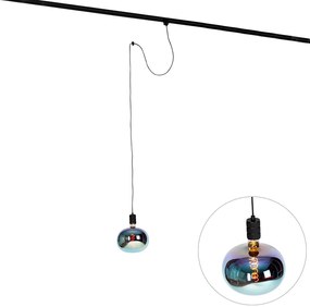 Candeeiro de suspensão com trilho negro incluído G220 LED - Cavalux Industrial