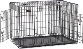 Gaiola para Cães 122 x 74,5 x 80,5 cm com 2 portas preto