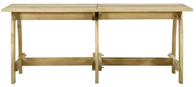 Mesa de jardim 220x74x75 cm madeira de pinho impregnada