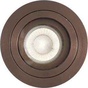 Foco embutido moderno bronze escuro giratório e inclinável IP44 - Chuck