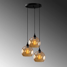 Chandelier Gold – Dourado e Preto – 44 x 44 cm