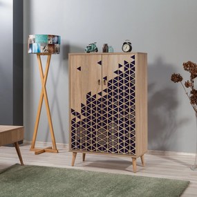 Armário Multiuso Multibox – Carvalho Sonoma – 80x127x36 cm