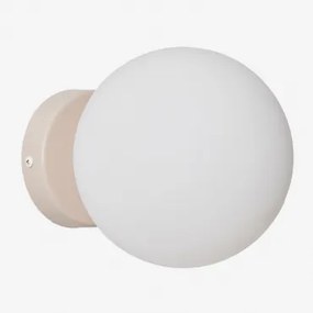 Aplique De Parede Em Aço Inoxidável Com Bola De Cristal Uvol Traditional Tapioca Bege - Sklum