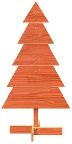 Árvore de Natal decorativa 100 cm pinho maciço castanho-mel