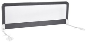 Barra de segurança para bebés para camas com altura ajustável 150 x 55 cm cinza