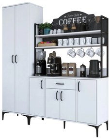 Armário Multiusos JE148 – Branco – 280x198,6x40 cm