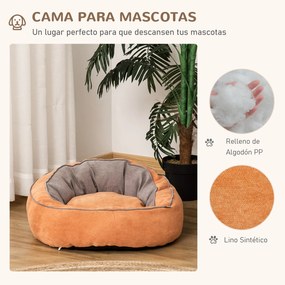 PawHut Cama para Cães e Gatos Pequenos Almofada para Animais de Estima