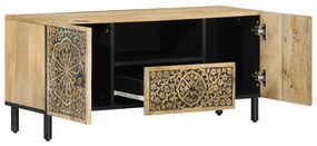 Móvel de TV 105x33x46 cm madeira de mangueira maciça