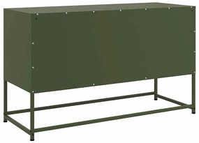 Móvel de TV 100,5x39x60,5 aço verde azeitona