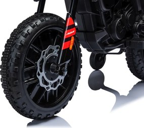 Mota elétrica para Crianças 12V Aprilia RX, Rodas Espuma EVA Vermelha