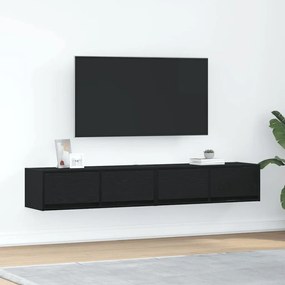 Móveis de TV 2pcs 80x31x25,5cm deriv. madeira carvalho preto