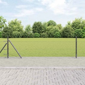 Cerca Hexagonal vidaXL Cinza 0.5x10 m Aço