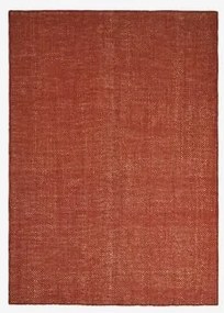 Alfombra Retangular Em Lã E Juta Wamba Vermelho Argila & 200 X 300 Cm - Sklum